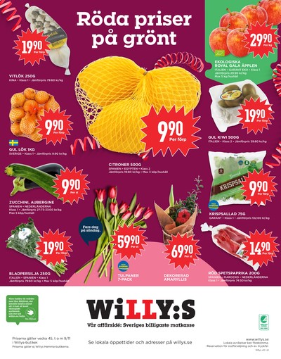 WILLY:S reklamblad i vecka 45 sida 8