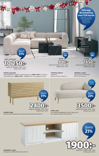 Jysk reklamblad i vecka 45 sida 5