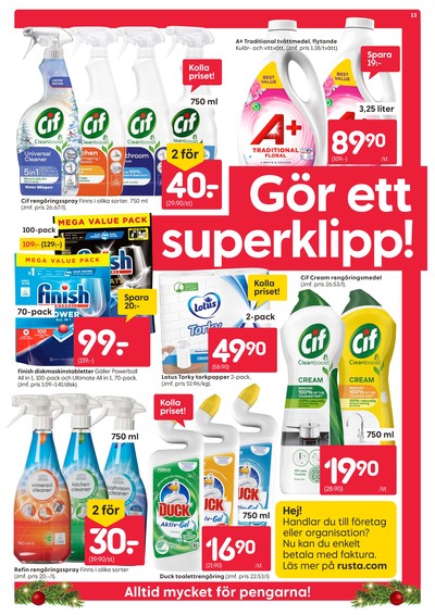 Rusta reklamblad i vecka 45 sida 13