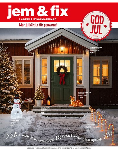 Jem & Fix reklamblad i vecka 48 sida 1