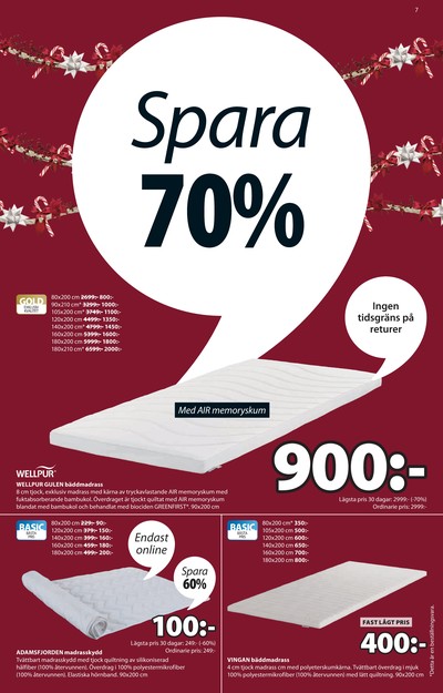 Jysk reklamblad i vecka 49 sida 8