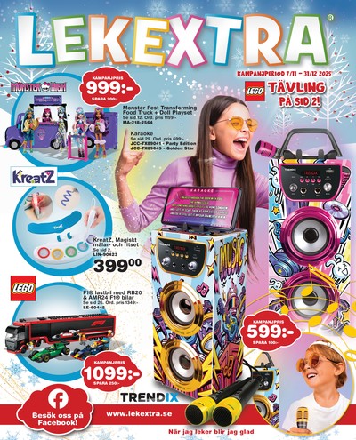 Lekextra reklamblad i vecka 49 sida 1