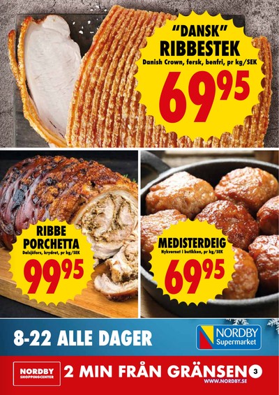 Nordby Supermarket reklamblad i vecka 50 sida 3