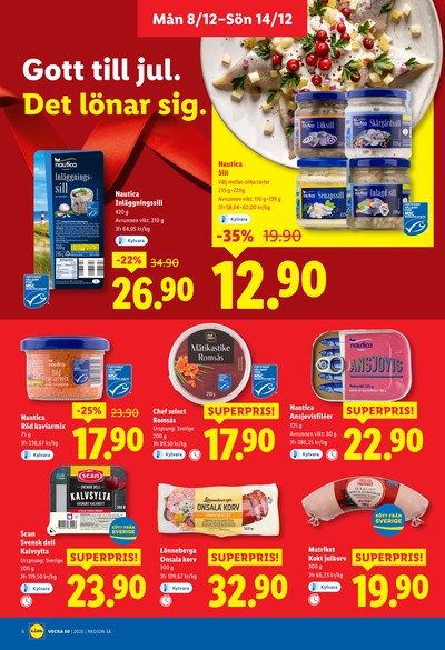 Lidl reklamblad i vecka 50 sida 6