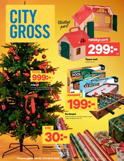 City Gross reklamblad. Giltig: 01/12/25 - 28/12/25