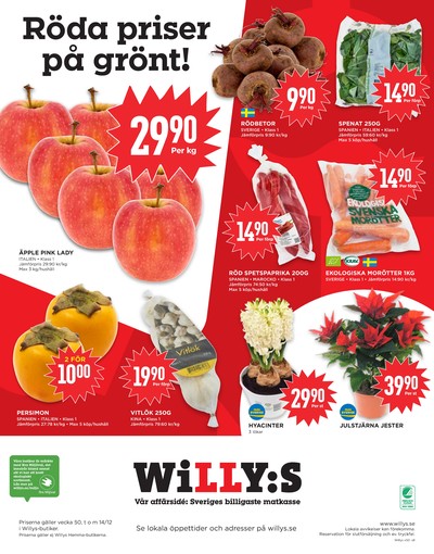 WILLY:S reklamblad i vecka 50 sida 8