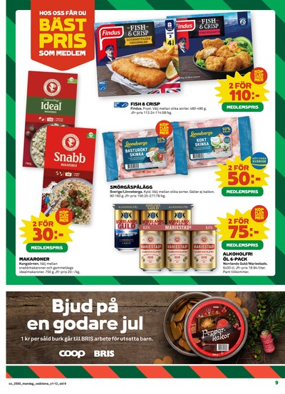 Coop reklamblad i vecka 50 sida 9