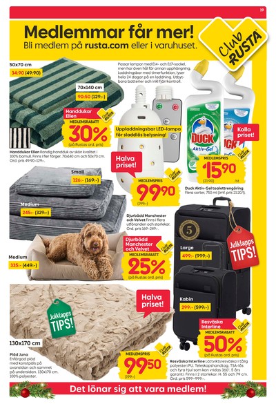 Rusta reklamblad i vecka 50 sida 19