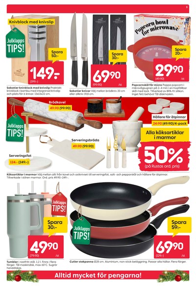 Rusta reklamblad i vecka 50 sida 3