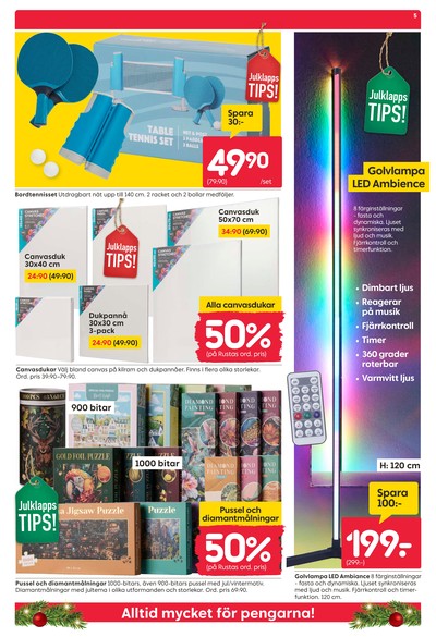 Rusta reklamblad i vecka 50 sida 5