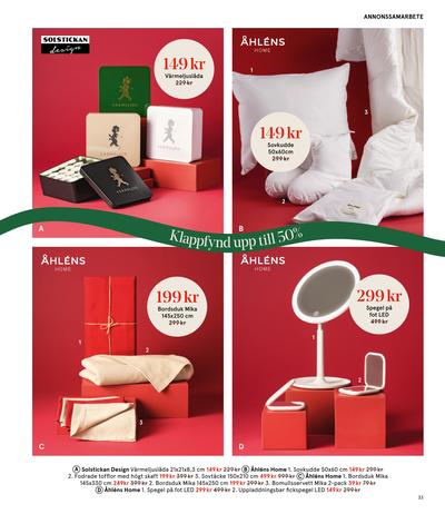 Åhlens reklamblad i vecka 51 sida 33