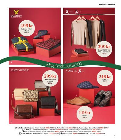 Åhlens reklamblad i vecka 51 sida 85