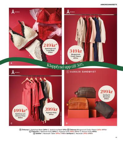 Åhlens reklamblad i vecka 51 sida 89