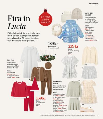 Åhlens reklamblad i vecka 51 sida 99