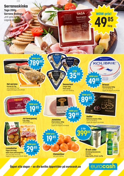 Eurocash reklamblad i vecka 51 sida 2