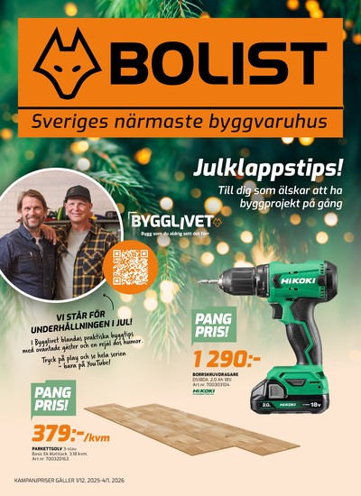Bolist reklamblad i vecka 51 sida 1
