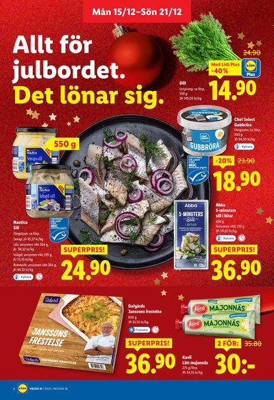 Lidl reklamblad i vecka 51 sida 6