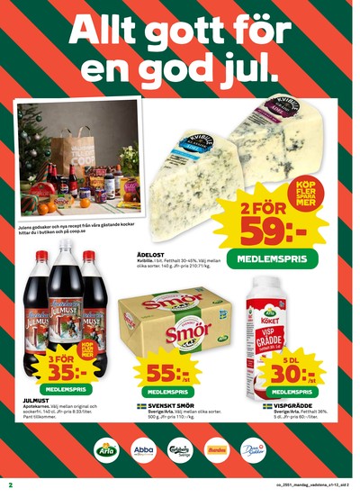 Coop reklamblad i vecka 51 sida 2