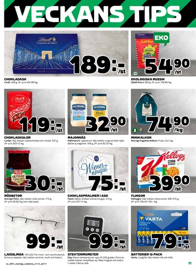 Coop reklamblad i vecka 51 sida 11