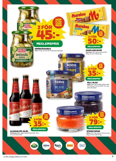 Coop reklamblad i vecka 51 sida 3
