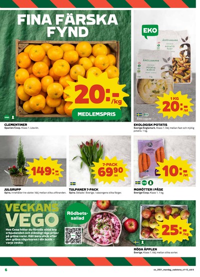 Coop reklamblad i vecka 51 sida 6