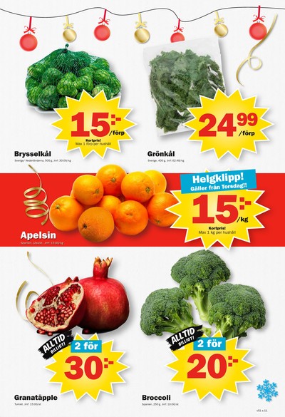 Pekås reklamblad i vecka 51 sida 11