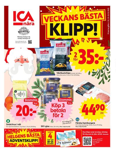 ICA Nära reklamblad. Giltig: 15/12/25 - 21/12/25