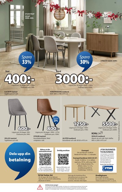 Jysk reklamblad i vecka 51 sida 16