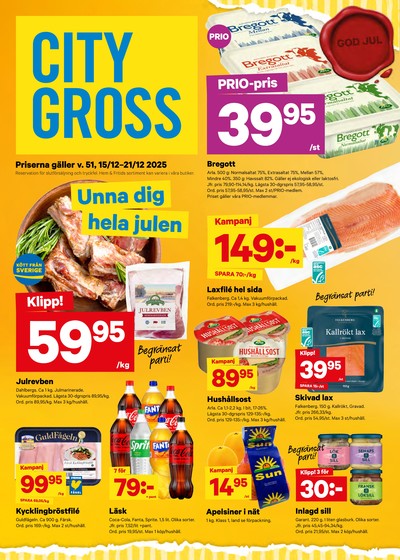 City Gross reklamblad i vecka 51 sida 1