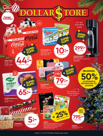 Dollarstore reklamblad i vecka 51 sida 1