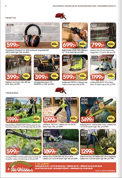 Bo Ohlsson reklamblad i vecka 51 sida 6