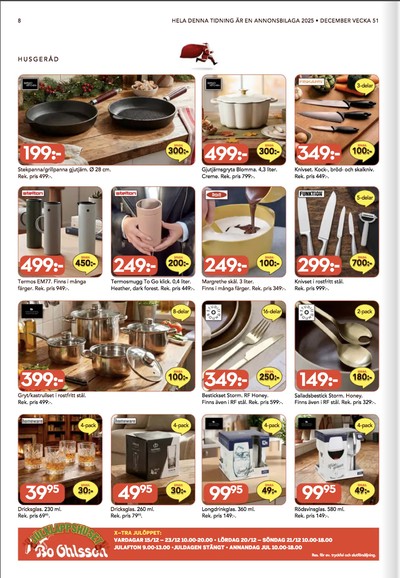 Bo Ohlsson reklamblad i vecka 51 sida 8