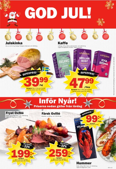 Pekås reklamblad i vecka 52 sida 12