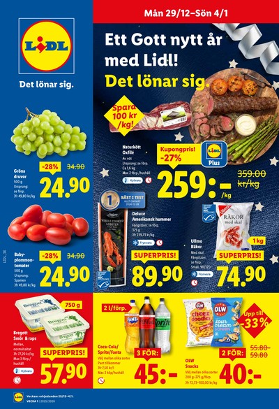 Lidl reklamblad i vecka 1 sida 1