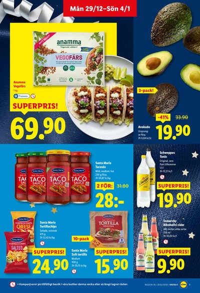 Lidl reklamblad i vecka 1 sida 9