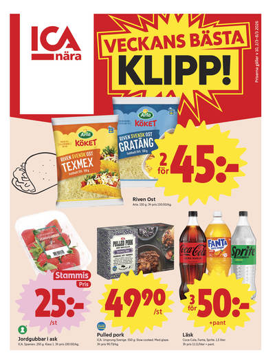 ICA Nära reklamblad i vecka 10 sida 1