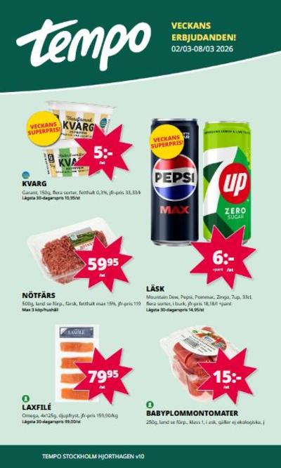 Tempo reklamblad i vecka 10 sida 1
