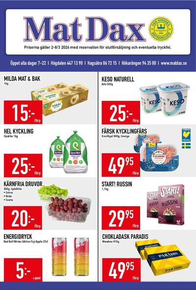MatDax reklamblad i vecka 10 sida 1