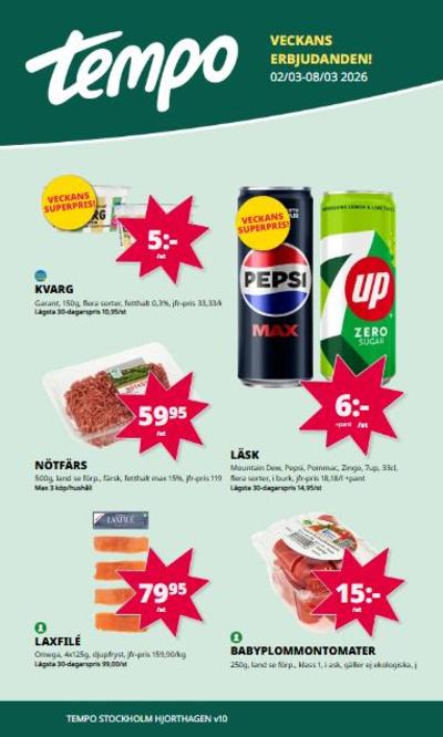 Tempo reklamblad i vecka 10 sida 1