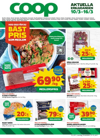 Coop reklamblad i vecka 11 sida 1