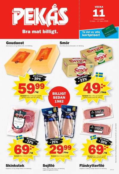 Pekås reklamblad i vecka 11 sida 1