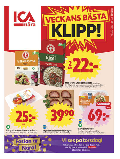 ICA Nära reklamblad i vecka 12 sida 1