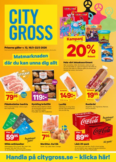 City Gross reklamblad i vecka 12 sida 1