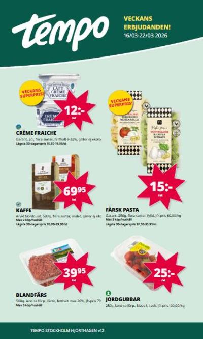 Tempo reklamblad i vecka 12 sida 1