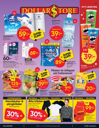 Dollarstore reklamblad i vecka 12 sida 1