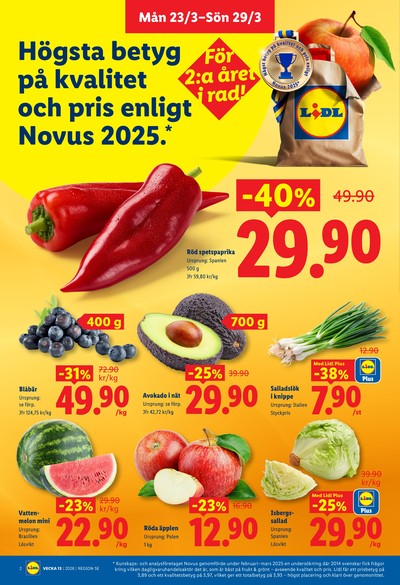Lidl reklamblad i vecka 13 sida 2