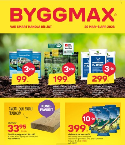 ByggMax reklamblad i vecka 13 sida 1