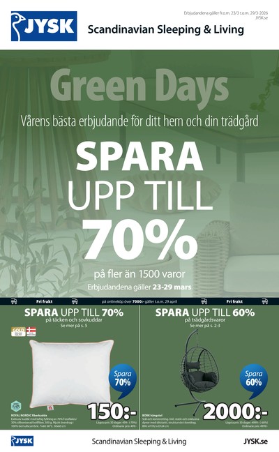 Jysk reklamblad i vecka 13 sida 2