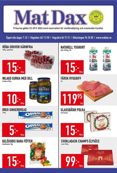 MatDax reklamblad i vecka 13 sida 1