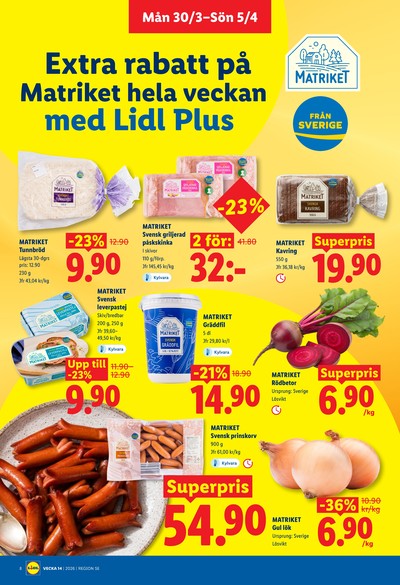 Lidl reklamblad i vecka 14 sida 8